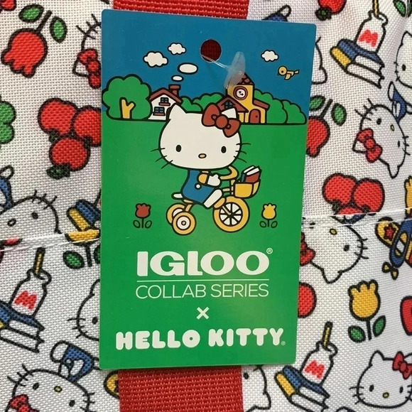 Hello Kitty Dual Compartment Tote Bag Igloo Insulated NWT - Picture 4 of 11
